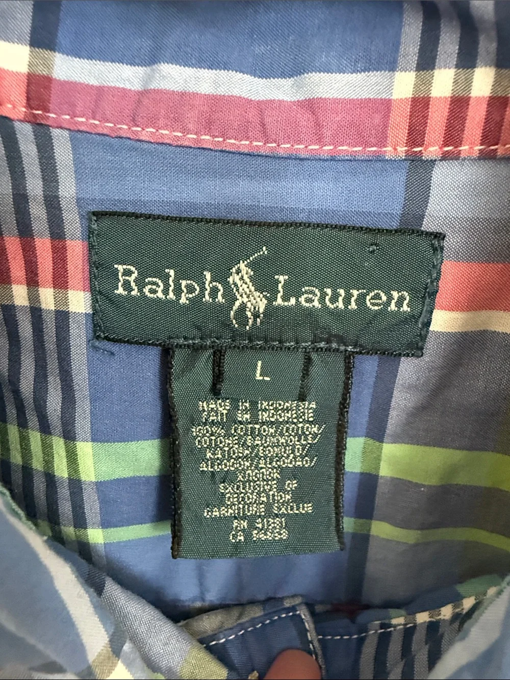Boys’ Ralph Lauren Multicolor Plaid Button-Down Shirt